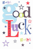 With vibrant, playful typography and a dance of scattered stars, this good luck card is as uplifting as a bouquet from Flowers Wanstead carried home along the High Street. Each oversized, pastel-blue letter entwines with rich purples, energetic reds, and lush moss greens-every character thoughtfully designed, echoing the balance of hues in a carefully arranged bunch. Pops of navy, lilac, and zesty lime leap against the crisp white background like the first blossoms of spring in Christchurch Green. The card's flat surface is smooth, yet hints at the tactile delight you'd feel running your fingers over its premium finish, much like gently cradling a freshly tied ribbon on a bouquet. There's an atmosphere of hope and encouragement, where the playful scattering of stars evokes dreams, challenges, and new possibilities-ideal for gifting before a big exam, job interview, or creative audition here in Wanstead. More than a sentiment, this card brings a burst of optimism and pride, encapsulating the heartfelt support you'd find in every bespoke arrangement from your local florist community.